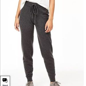 Grey cashmere joggers